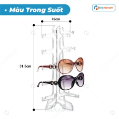 Giá trưng bày mắt kính mica để bàn - 5 Tầng đơn