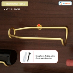Giá treo chai rượu vang trưng bày  D20S10CM | Kệ rượu treo tường