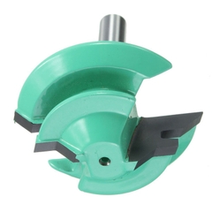 Mũi phay gỗ cắt rãnh 45 độ, ghép góc vuông, ghép hộp màu xanh