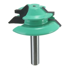 Mũi phay gỗ cắt rãnh 45 độ, ghép góc vuông, ghép hộp màu xanh