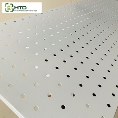 Tấm thép đục lỗ cài móc treo sơn tĩnh điện