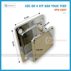 Cốc đỡ 4 vít bắn trực tiếp vào tường