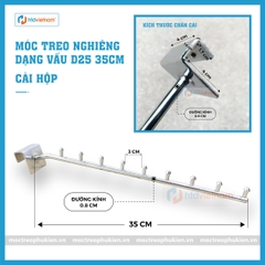 Móc nghiêng cài hộp dạng vấu treo phụ kiện thời trang