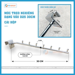 Móc nghiêng cài hộp dạng vấu treo phụ kiện thời trang