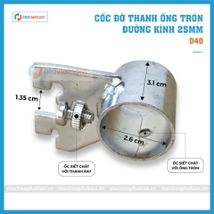 Cốc đỡ ống tròn giữa D40