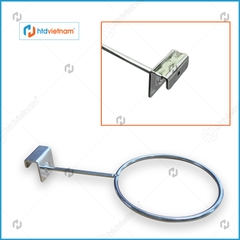 Móc vòng tròn trưng bày bóng dạng cài thanh hộp inox