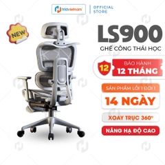 Ghế Làm Việc LS900 – Lưng Lưới, Tựa Đầu, Tay 3D, Chống Đau Lưng, Chống Mỏi Vai