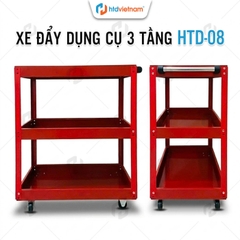 Xe đẩy dụng cụ 3 tầng HTD-08