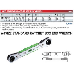 Tay lắc vặn 4 cỡ KTC MR-1014