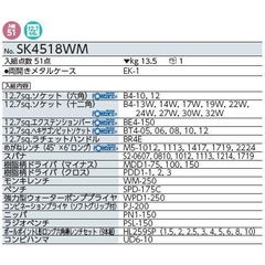 Bộ dụng cụ KTC SK4518WM