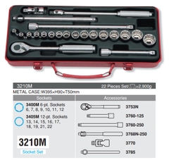 Bộ đầu tuýp Koken 3/8 inch 3210M