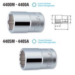 Đầu khẩu Koken 1/2 inch 4400M