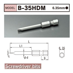 Mũi vặn vít 4 cạnh BiX B-35HD