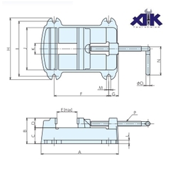 Ê tô bàn khoan Nabeya BETA-A100