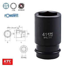 Đầu khẩu 1 inch KTC dòng BP8L