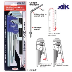 Bộ lục giác đầu bằng EIGHT LHS-9NP