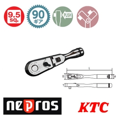 Tay xiết ốc 3/8 inch gật gù Nepros NBR390FS