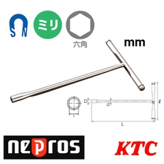 Tay vặn ốc chữ T đầu 3/8 Nepros NBHT3