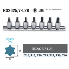 Bộ khẩu tuýp hoa thị Koken RS2025/7-L28