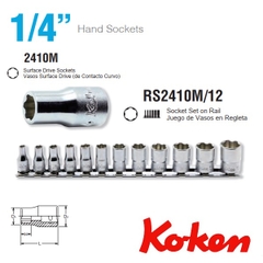 Bộ đầu khẩu Koken 1/4 inch RS2400M/12