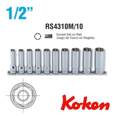 Bộ đầu khẩu dài Koken 1/2 inch RS4310M/10