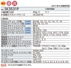 Bộ dụng cụ KTC SK3531P
