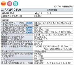 Bộ dụng cụ KTC SK4521W