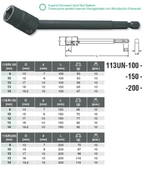 Đầu bits khẩu lắc léo Koken 113UN