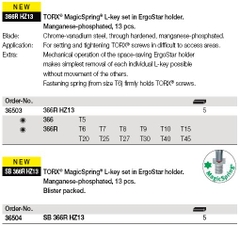 Bộ hoa thị chữ L Wiha 36504