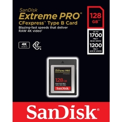 Thẻ nhớ CFexpress Sandisk Extreme PRO 128GB 1700mb/s (Chính hãng)