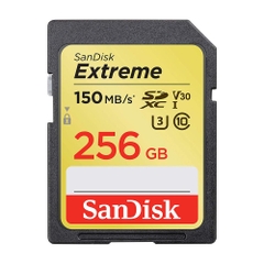Thẻ nhớ SD Sandisk Extreme 256GB 150mb/s (Chính hãng)