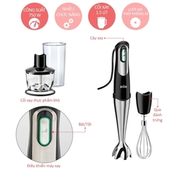 Máy xay cầm tay Braun MQ735 Sauce