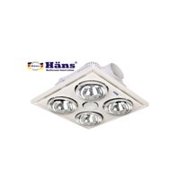 Đèn sưởi nhà tắm Hans H4B (4 bóng, âm trần) hàng chính hãng