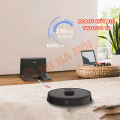 Robot hút bụi lau nhà Twotoo T2 thông minh – Lực hút vô địch 8000Pa