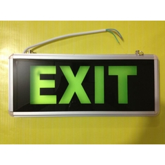 Đèn exit 2 mặt chữ xanh