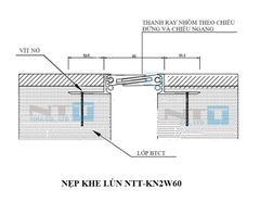 Nẹp Khe Lún, Nẹp Khe Co Giãn Đa Năng Mã NTT-KN 2w60