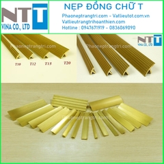 Nẹp đồng chống trơn chữ T gân