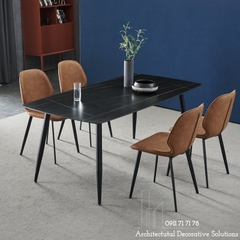 Bộ Bàn Ăn 4 Ghế Mặt Đá Nhập Khẩu 671S