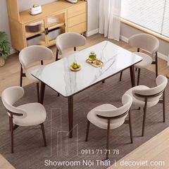 Bàn Ăn 6 Ghế Mặt Đá 2203S