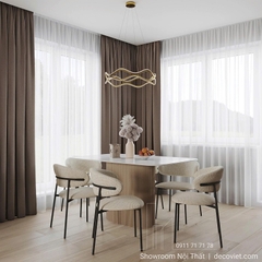 Bàn Ăn Chân Gỗ 6 Ghế 2821S thiết kế đẹp, hiện đại