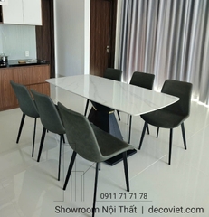 Bàn Ăn Mặt Đá 6 Ghế Giá Rẻ 2332S