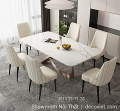 Bàn Ăn Mặt Đá 6 Ghế Nhập Khẩu 2391S