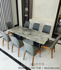Bàn Ăn Mặt Đá 8 Người Cao Cấp 2394S