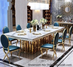 Bàn Ăn Tân Cổ Điển 8 Ghế 1538S