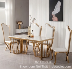 Bàn Ăn Tân Cổ Điển Mặt Đá 1537S