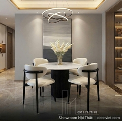 Bàn Ăn Tròn Nhỏ 4 Ghế 2213S