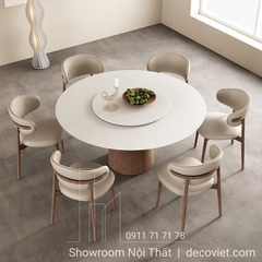 Bàn Ăn Tròn 6 Ghế Hiện Đại 2054S
