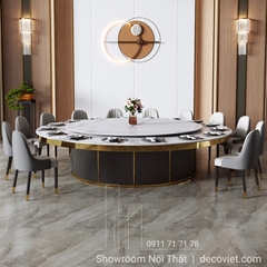 Bàn Ăn Tròn Mặt Đá 18 Người 2114S