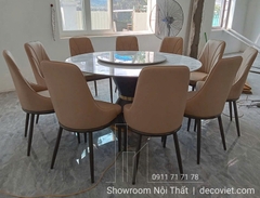 Bàn Ăn Tròn Xoay 10 Ghế 1m5 2426S