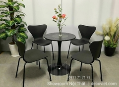 Bàn Cafe Nhôm Đúc 4 Ghế 2078T